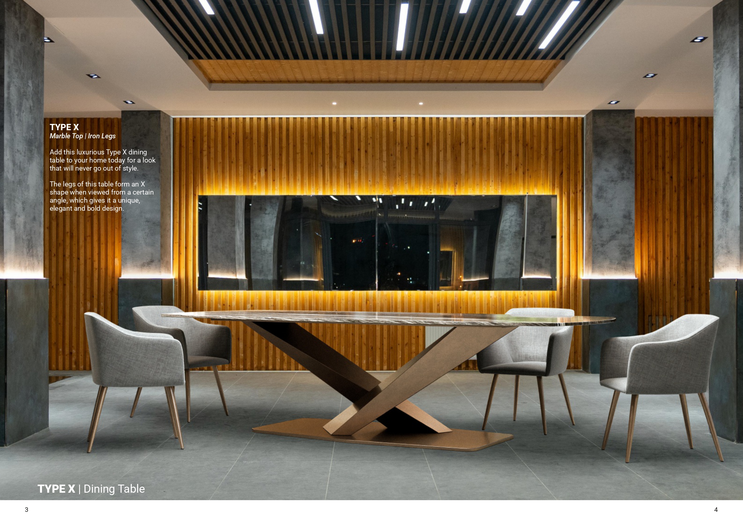 Type X Dining Table Collection
